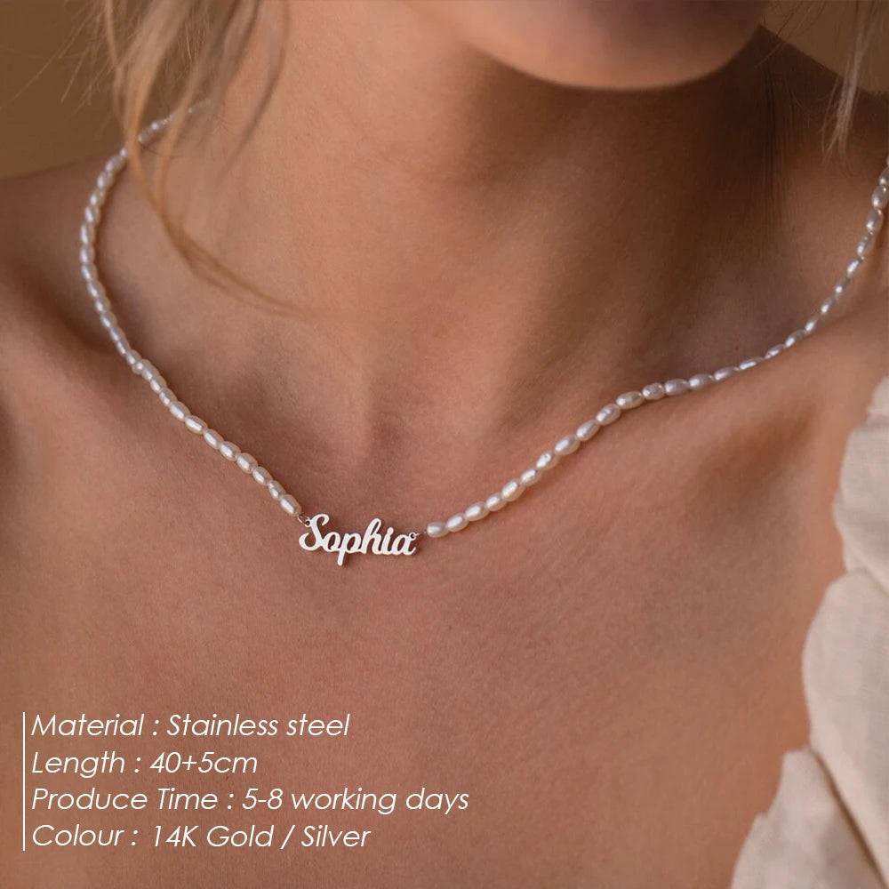The Pearl Letter Necklace