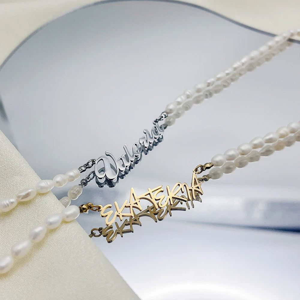 The Pearl Letter Necklace