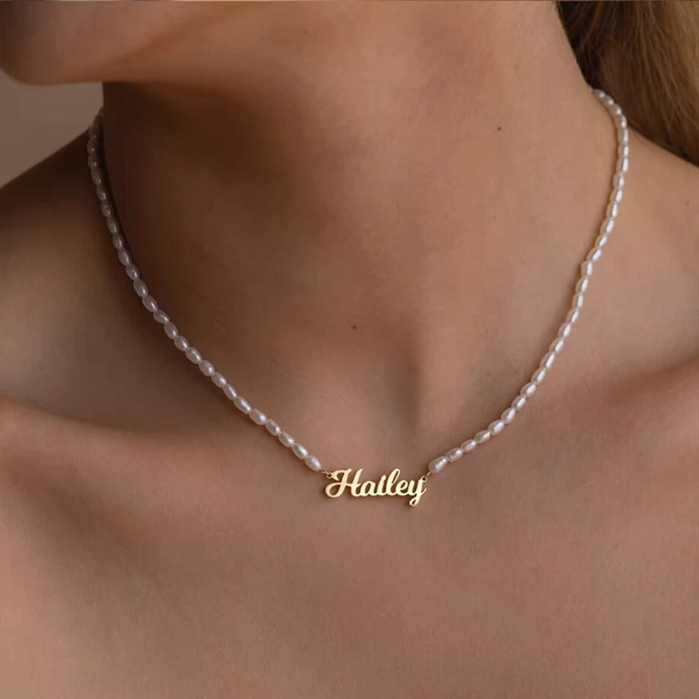 The Pearl Letter Necklace